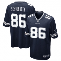 Men Dallas Cowboys  86 Luke Schoonmaker  Navy Vapor Untouchable Stitched Jersey