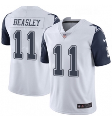 Mens Nike Dallas Cowboys 11 Cole Beasley Limited White Rush Vapor Untouchable NFL Jersey