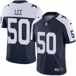 Mens Nike Dallas Cowboys 50 Sean Lee Navy Blue Throwback Alternate Vapor Untouchable Limited Player NFL Jersey