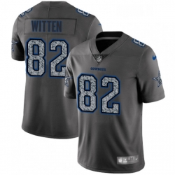 Mens Nike Dallas Cowboys 82 Jason Witten Gray Static Vapor Untouchable Limited NFL Jersey