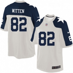 Mens Nike Dallas Cowboys 82 Jason Witten Limited White Throwback Alternate NFL Jersey