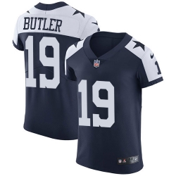 Nike Cowboys #19 Brice Butler Navy Blue Thanksgiving Mens Stitched NFL Vapor Untouchable Throwback Elite Jersey