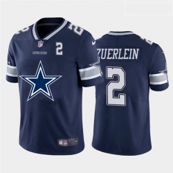 Nike Cowboys 2 Greg Zuerlein Navy Team Big Logo Number Vapor Untouchable Limited Jersey