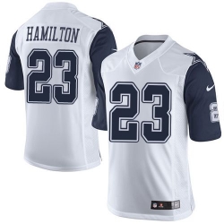 Nike Cowboys #23 Jakar Hamilton White Mens Stitched NFL Limited Rush Jerseys