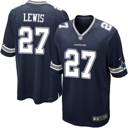 Nike Cowboys #27 Jourdan Lewis Navy Blue Mens Team Color NFL Elite Jersey