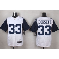 Nike Cowboys #33 Tony Dorsett White Mens Stitched NFL Elite Rush Jerseys