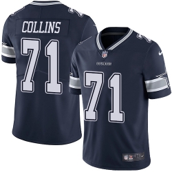 Nike Cowboys #71 La 27el Collins Navy Blue Team Color Mens Stitched NFL Vapor Untouchable Limited Jersey