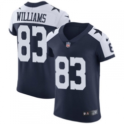 Nike Cowboys #83 Terrance Williams Navy Blue Thanksgiving Mens Stitched NFL Vapor Untouchable Throwback Elite Jersey