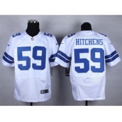 Nike Dallas Cowboys 59 Anthony Hitchens white Elite NFL Jersey