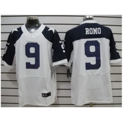 Nike Dallas Cowboys 9 Tony Romo White Elite Thankgivings NFL Jersey