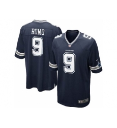 Nike Dallas Cowboys 9 Tony Romo blue Game NFL Jersey