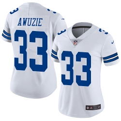 Nike Cowboys #33 Chidobe Awuzie White Womens Stitched NFL Vapor Untouchable Limited Jersey