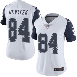 Nike Cowboys #84 Jay Novacek White Womens Rush Vapor Untouchable NFL Elite Jersey