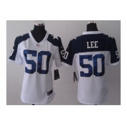 Nike women nfl jerseys dallas cowboys #50 lee thankgivings white