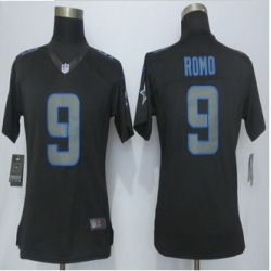 Women New New Dallas cowboys #9 Tony Romo Impact Limited Black Jerseys