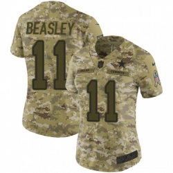 Womens Nike Dallas Cowboys 11 Cole Beasley Limited Camo 2018 Salute to Service NFL Jersey