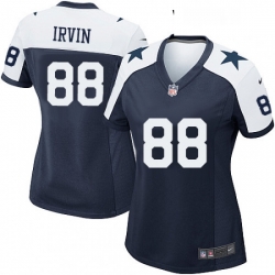 Womens Nike Dallas Cowboys 88 Michael Irvin Game Navy Blue Throwback Alternate NFL Jersey