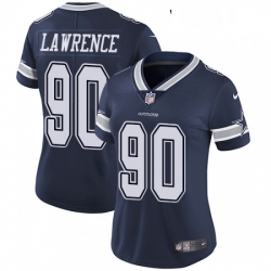 Womens Nike Dallas Cowboys 90 Demarcus Lawrence Elite Navy Blue Team Color NFL Jersey