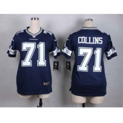 nike women nfl jerseys dallas cowboys 71 collins blue[nike]