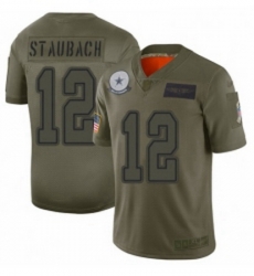 Youth Dallas Cowboys 12 Roger Staubach Limited Camo 2019 Salute to Service Football Jersey