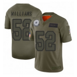 Youth Dallas Cowboys 52 Connor Williams Limited Camo 2019 Salute to Service Football Jersey