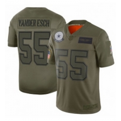 Youth Dallas Cowboys 55 Leighton Vander Esch Limited Camo 2019 Salute to Service Football Jersey