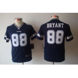 Youth Nike Dallas Cowboys #88 Bryant Blue Color Limited Jerseys