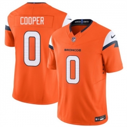 Men Denver Broncos 0 Jonathon Cooper Orange 2025 F U S E  Vapor Limited Stitched Football Jersey