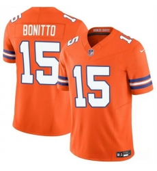 Men Denver Broncos 15 Nik Bonitto Orange F U S E  Mile High Collection 1977 Throwback Vapor Limited Stitched Football Jersey Men Denver Broncos 15 Nik Bonitto Orange F U S E  Mile High Collection 1977 Throwback Vapor Limited Stitched Football Jersey