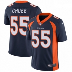 Men Nike Denver Broncos 55 Bradley Chubb Navy Blue Alternate Vapor Untouchable Limited Player NFL Jersey