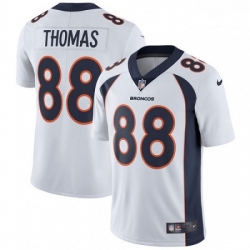 Men Nike Denver Broncos 88 Demaryius Thomas White Vapor Untouchable Limited Player NFL Jersey