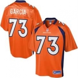 NEW Denver Broncos #73  Garcia Orange Team Color Men  Stitched NFL New Elite Jersey