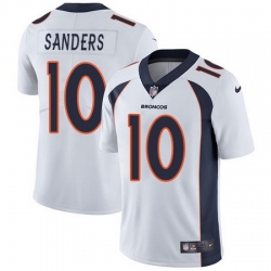 Nike Broncos #10 Emmanuel Sanders White Mens Stitched NFL Vapor Untouchable Limited Jersey