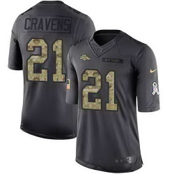 Nike Broncos 21 Su a Cravens Anthracite Salute To Service Limited Jersey