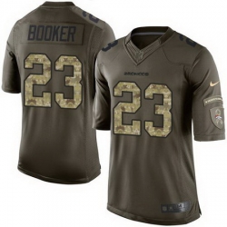 Nike Broncos #23 Devontae Booker Green Mens Stitched NFL Limited Salute To Service Jersey