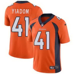 Nike Broncos 41 Isaac Yiadom Orange Vapor Untouchable Limited Jersey