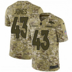 Nike Broncos 43 Joe Jones Camo Men Stitched NFL Limited 2018 Salute To Service Jersey