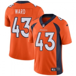 Nike Broncos #43 T J  Ward Orange Team Color Mens Stitched NFL Vapor Untouchable Limited Jersey