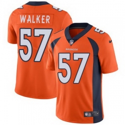 Nike Broncos 57 Demarcus Walker Orange Vapor Untouchable Limited Jersey