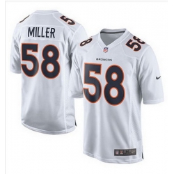 Nike Broncos #8 Brandon McManus White Mens Stitched NFL Game Event Jersey 3677