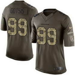 Nike Broncos #99 Adam Gotsis Green Mens Stitched NFL Limited Salute To Service Jersey