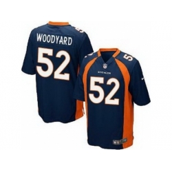 Nike Denver Broncos 52 Wesley Woodyard Blue Game NFL Jersey