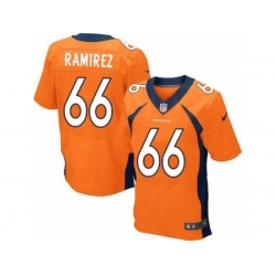 Nike Denver Broncos 66 Manny Ramirez Orange Elite NFL Jersey