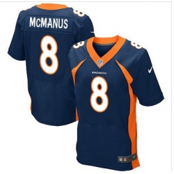 Nike Denver Broncos #8 Brandon McManus Navy Blue Alternate Mens Stitched NFL New Elite Jersey