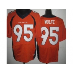 Nike Denver Broncos 95 Derek Wolfe Orange Elite NFL Jersey