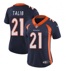 Nike Broncos #21 Aqib Talib Blue Alternate Womens Stitched NFL Vapor Untouchable Limited Jersey