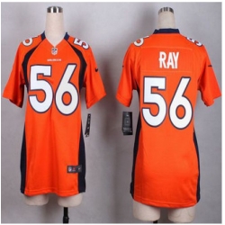 Women Nike Broncos #56 Shane Ray Orange Team Color Stitched NFL New Elite Jersey