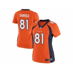 Women Nike Denver Broncos 81 Owen Daniels Orange NFL Jersey