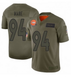 Womens Denver Broncos 94 DeMarcus Ware Limited Camo 2019 Salute to Service Football Jersey