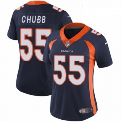 Womens Nike Denver Broncos 55 Bradley Chubb Navy Blue Alternate Vapor Untouchable Elite Player NFL Jersey